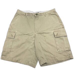 Vintage Tommy‎ Hilfiger Y2K Baggy Cargo Shorts Olive Green Mens Size 36 Waist